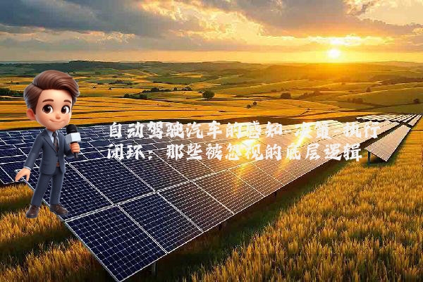 自动驾驶汽车的感知-决策-执行闭环：那些被忽视的底层逻辑