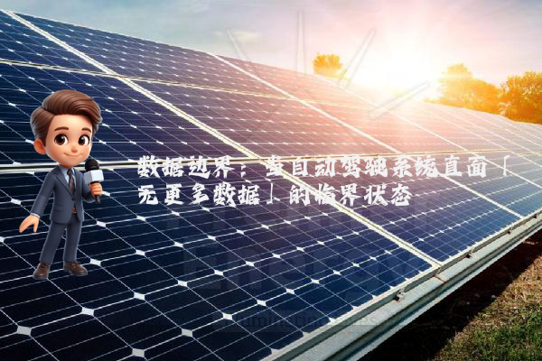 数据边界：当自动驾驶系统直面「无更多数据」的临界状态